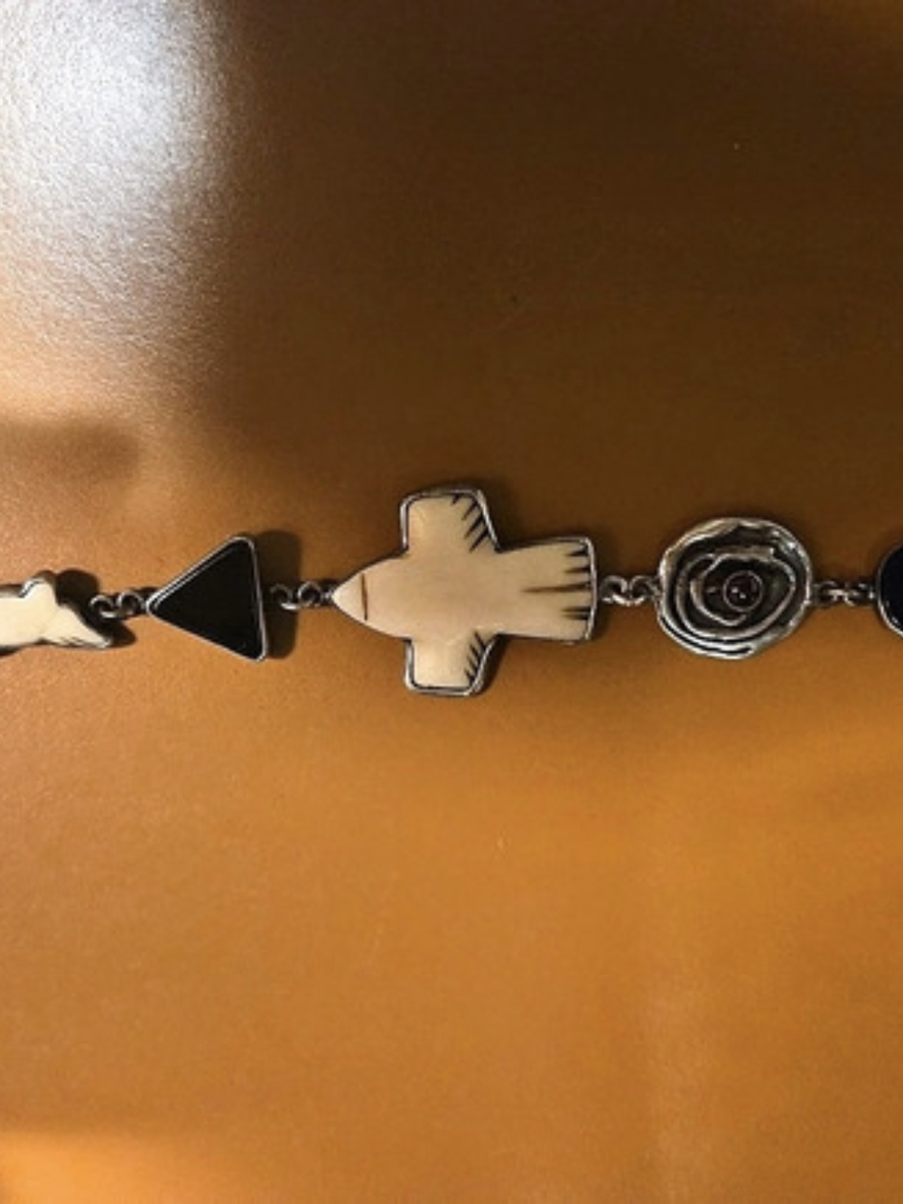 Echo of the Dreamer Charm Bracelet Black & Silver